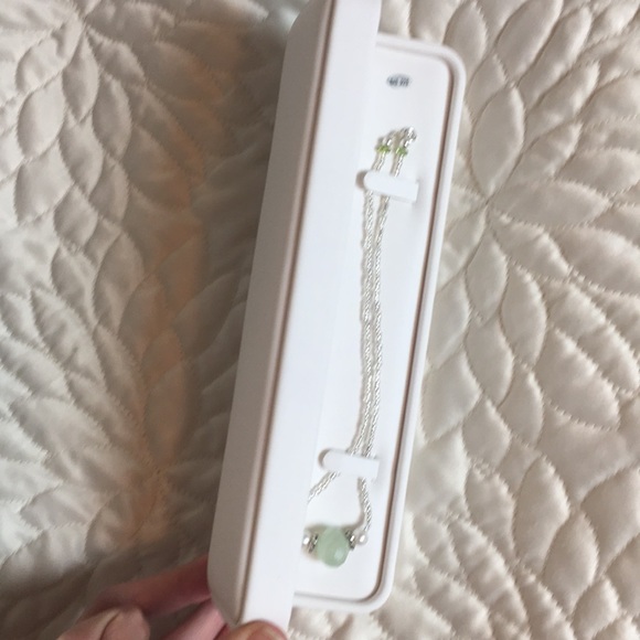 Chalcedony Sterling Silver choker pearl necklace - Picture 2 of 16